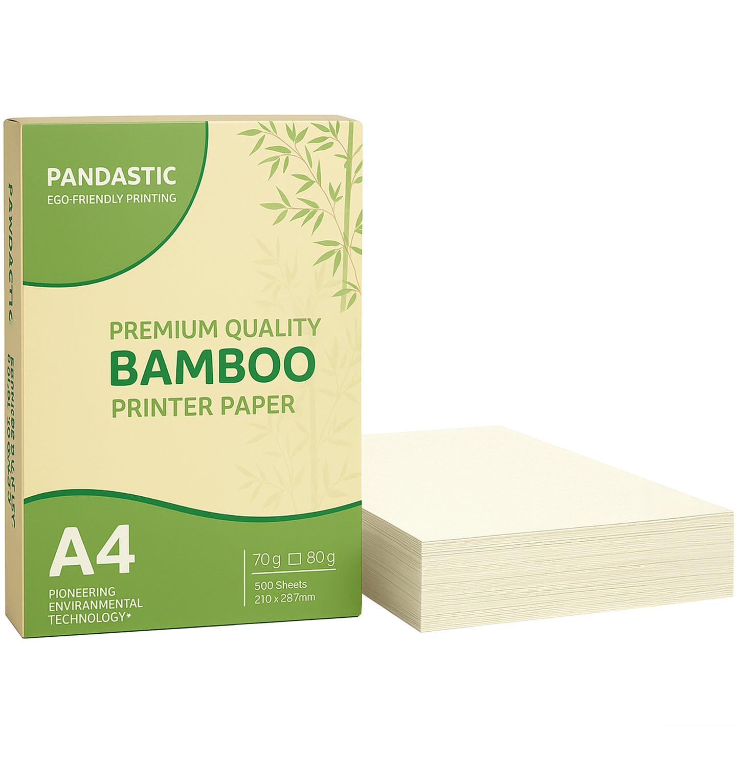 PANDASTIC BAMBOE KOPIEERPAPIER A4 80GR/M² 5x500 VELLEN